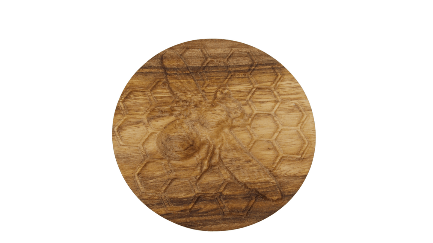 JTNlab PILLBOX DAILY ROUND PILL BOX - 3D BEE VS HONEYCOMB