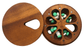 JTNlab PILLBOX Dried Ash / Add Initials (+$10.00) / External Lid ROUND WEEKLY PILL BOX  - NATURAL WOOD