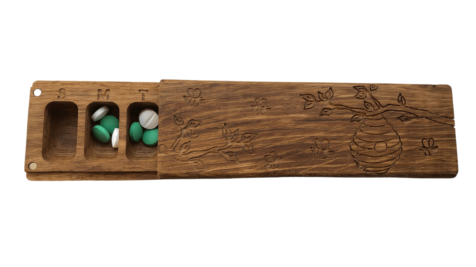 JTNlab PILLBOX Oak / Please Select PILLBOX -  BEES vs HONEY BEEHIVE