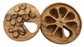 JTNlab PILLBOX ROUND WOODEN PILL BOX - 3D HONEYCOMB vs BEES
