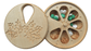 JTNlab PILLBOX ROUND WOODEN PILL BOX - MAPLE LEAVES