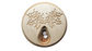 JTNlab PILLBOX ROUND WOODEN PILL BOX - MAPLE LEAVES