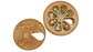 JTNlab PILLBOX ROUND WOODEN PILL BOX - SUN WITH WAVES