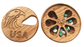 JTNlab PILLBOX ROUND WOODEN PILL BOX - USA EAGLE