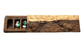 JTNlab PILLBOX Walnut / No Personalization WOODEN PILL BOX - 3D BEES ON FLOWERS
