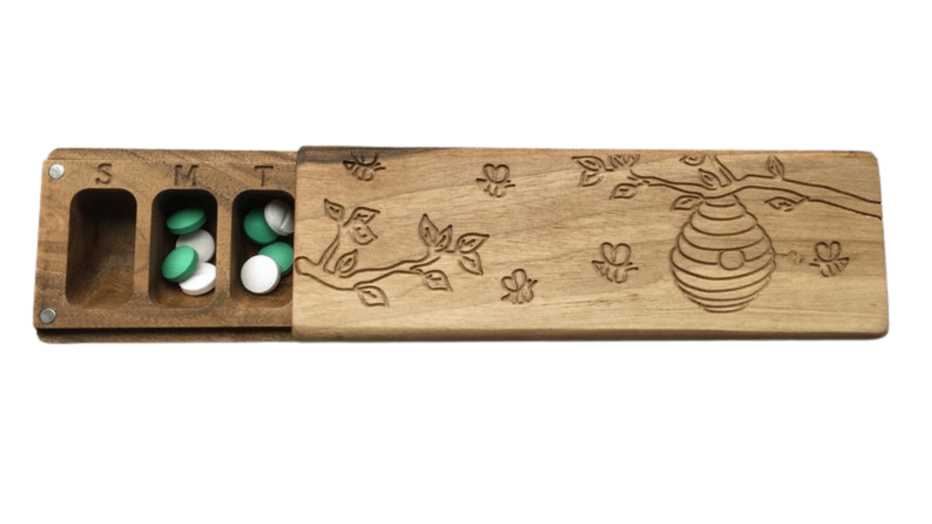JTNlab PILLBOX Walnut / Please Select PILLBOX -  BEES vs HONEY BEEHIVE