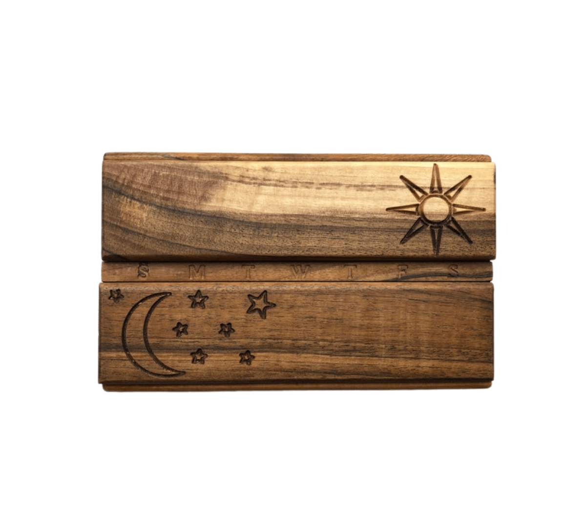 JTNlab PILLBOX Walnut / Please Select WOODEN DAY/NIGHT PILLBOX  - SUN-MOON