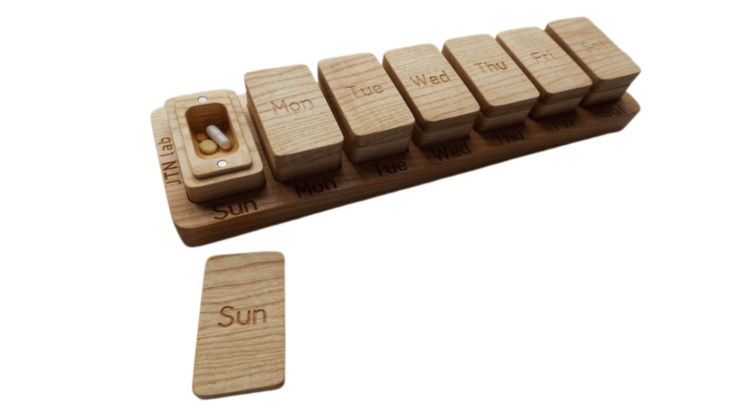 JTNlab PILLBOX WEEKLY 1 TIME PER DAY MODULAR PILL BOX