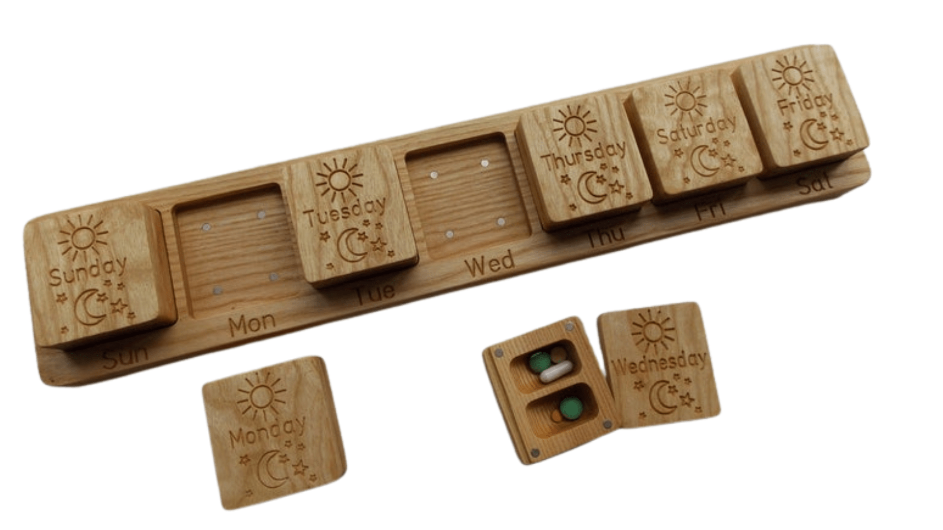 JTNlab PILLBOX WEEKLY 2 TIMES PER DAY MODULAR PILL BOX