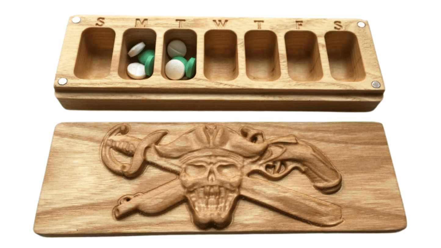 JTNlab PILLBOX WEEKLY PILL BOX - 3D CORSAIR