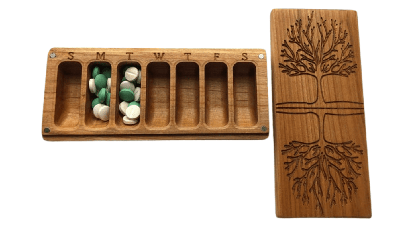 JTNlab PILLBOX WEEKLY PILL BOX - TREE OF LIFE