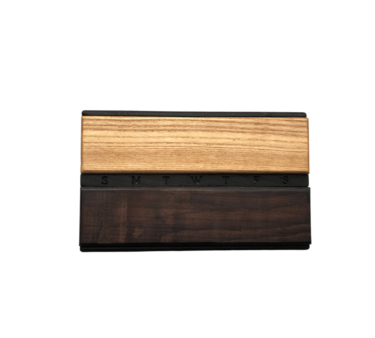 JTNlab PILLBOX WOODEN DAY/NIGHT  PILL BOX - NATURAL WOOD DESING