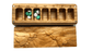 JTNlab PILLBOX WOODEN PILL BOX - 3D BEES ON FLOWERS