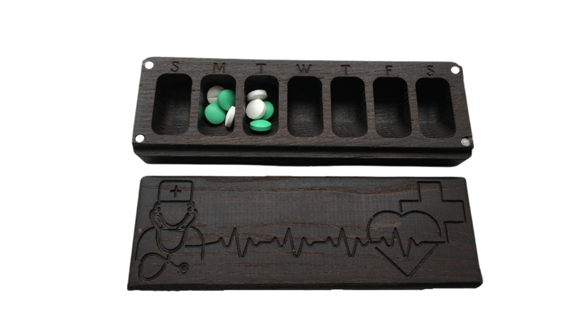 JTNlab PILLBOX WOODEN PILL BOX - DOCTOR