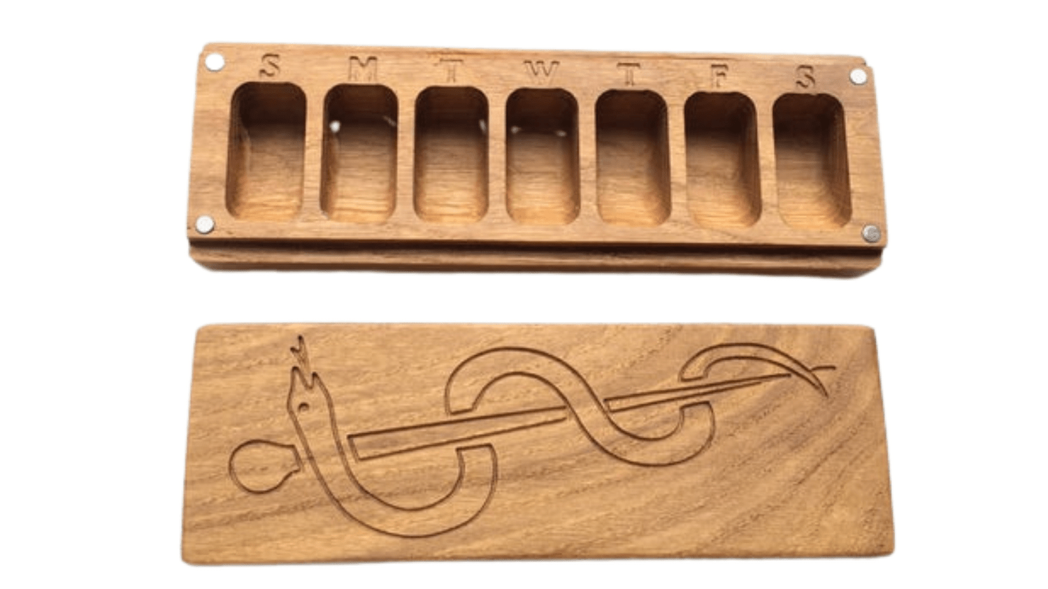 JTNlab PILLBOX WOODEN PILL BOX -  SNAKE